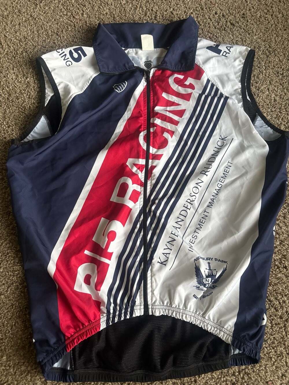 K-Swiss P15 Racing Kayne Anderson Cycling Vest Size M
